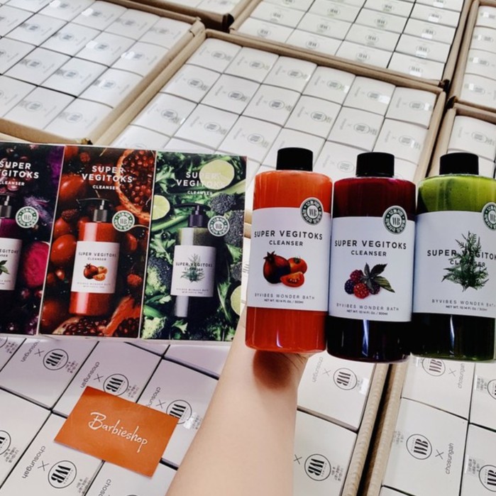 [ĐÃ BÁN TRÊN 800SP] Sữa Rửa Mặt Rau Củ Quả Thải Độc Super Vegitoks 300ML - 130G