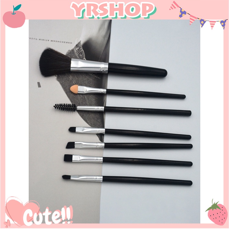 Set 7 cọ trang điểm kem nền/phấn mắt/lông mày/môi mềm mại chuyên nghiệp