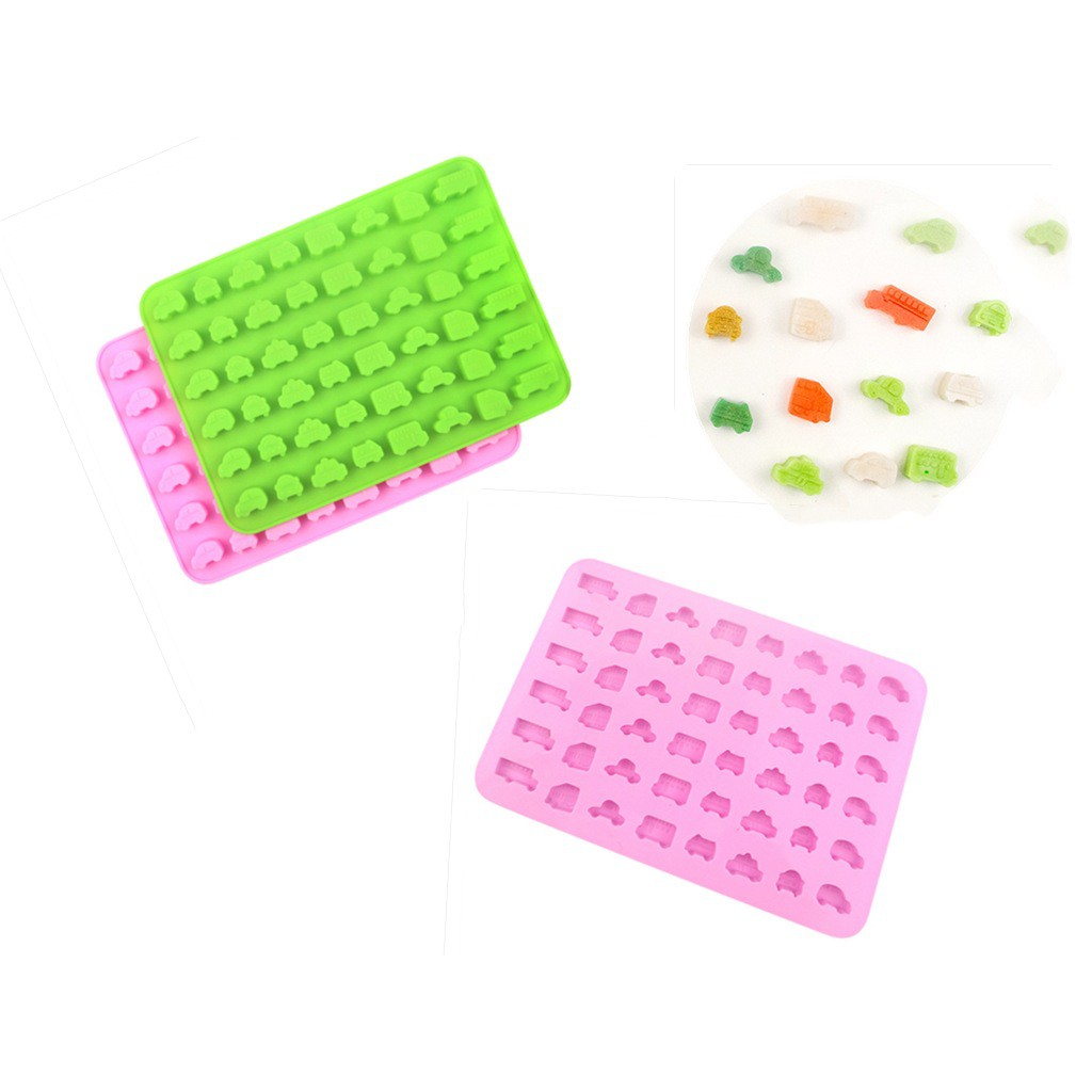 Khuôn silicon 48 các mẫu xe hơi ⚡ HÀNG LOẠI 1 ⚡ khuôn làm rau câu dễ đổ,  dễ lấy thành phẩm