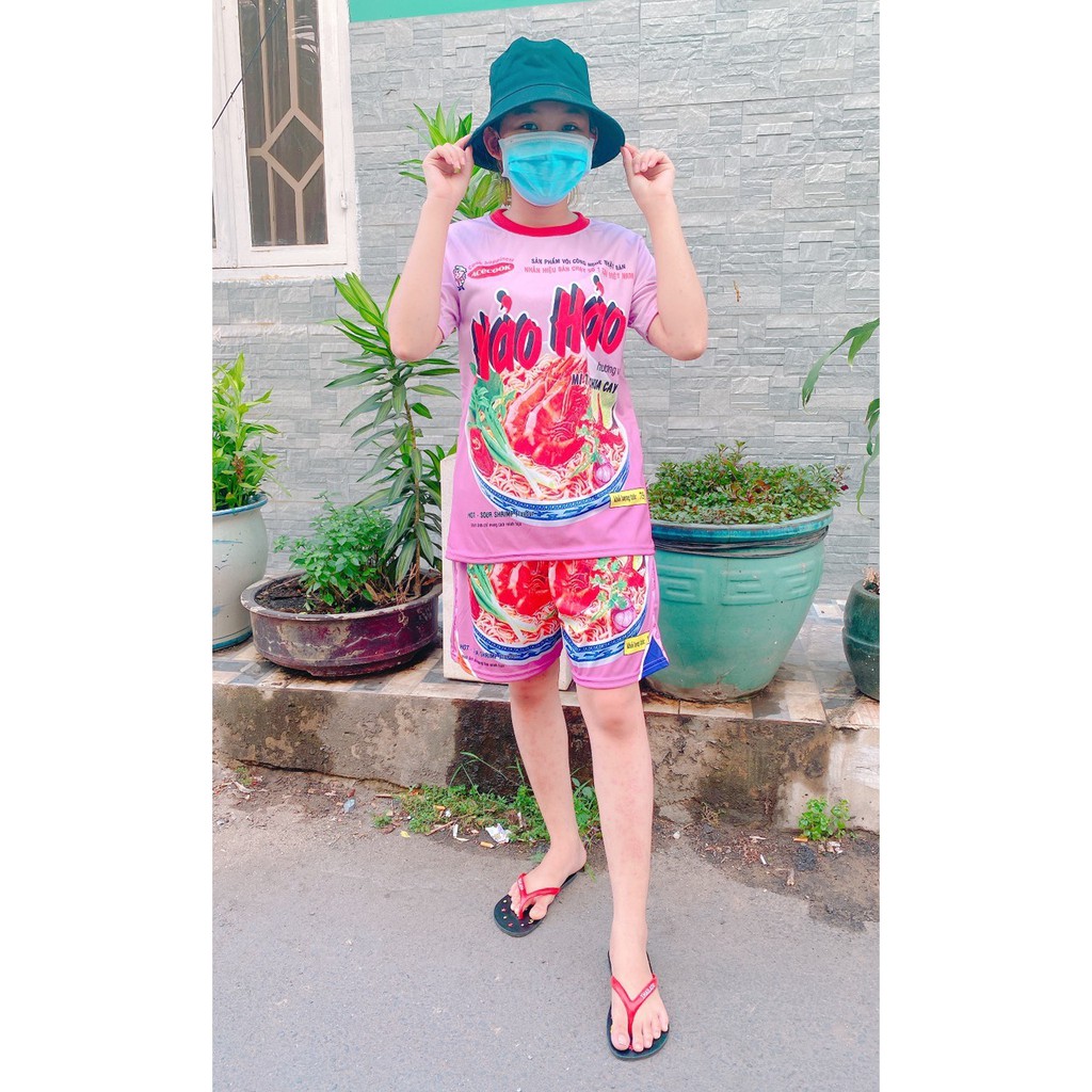 [Mã SHOPGF091 giảm 20% đơn 150k] Quần áo mỳ tôm hảo hảo chất đẹp đủ size trẻ con đến người lớn | BigBuy360 - bigbuy360.vn