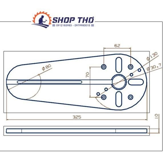 [Mã LIFEXANH03 giảm 10% đơn 500K] Cữ cắt tròn cho máy phay Wnew - Type B, Type A