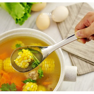 Vá - muỗng bới cơm, múc canh inox 304 - 23x6.5cm 99g