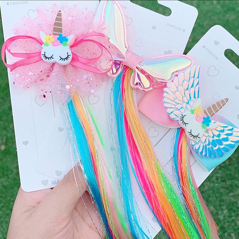 Kẹp Tóc Giả 16 Kiểu Dáng Xinh Xắn Cho Bé Gái