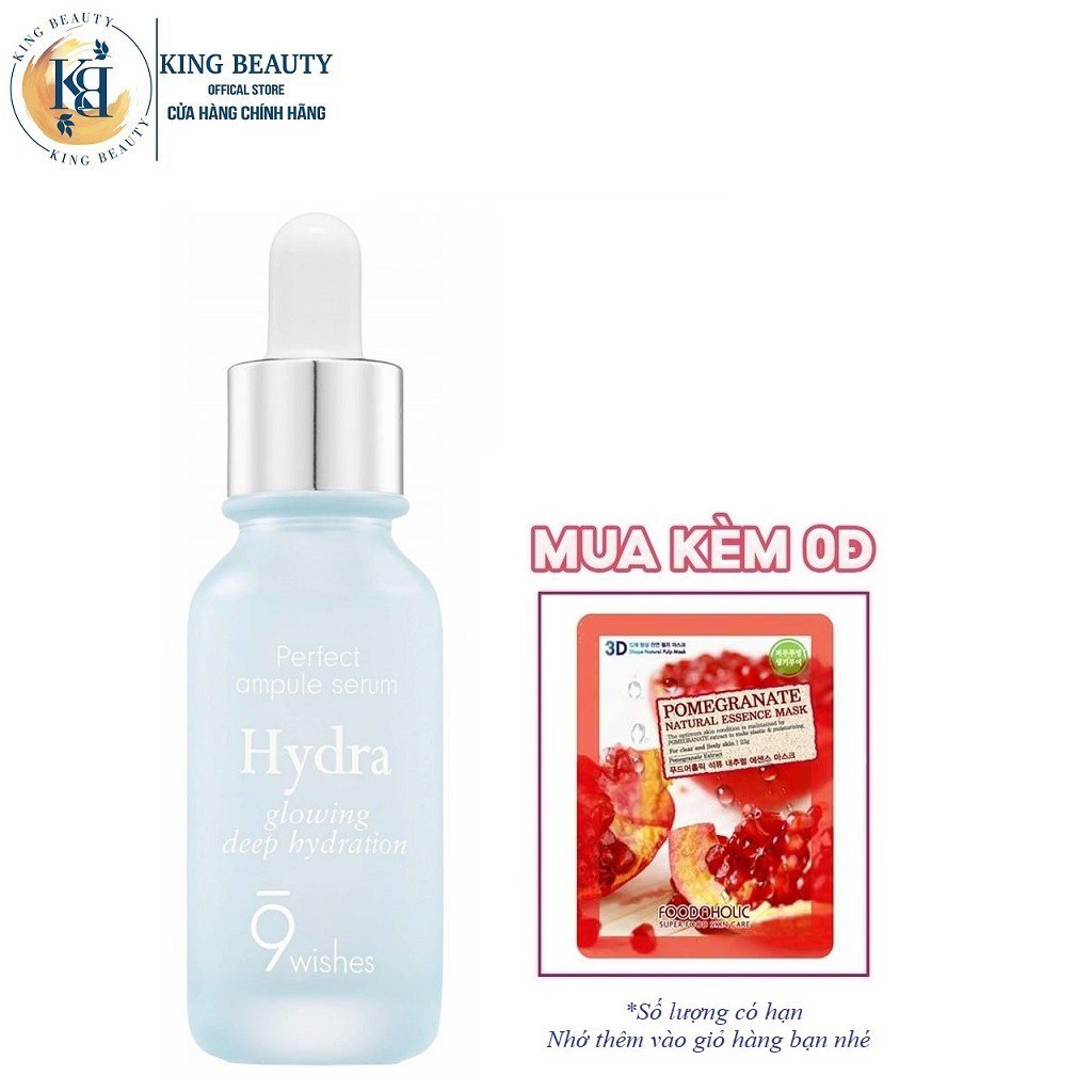 Tinh Chất Cấp Ẩm Và Dưỡng Sáng Da 9 Wishes Hydra Skin Ampule Serum 25ml