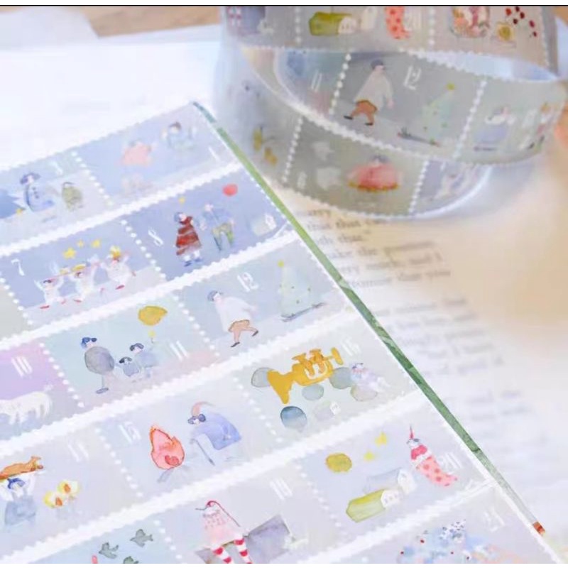 Krisna.room ♡ 1 chu kì băng dán hình Dodolulu viền tem