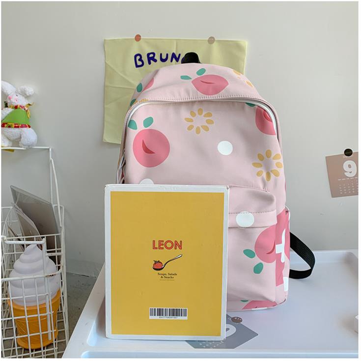 Ba Lô Đi Học / Du Lịch In Họa Tiết Thời Trang Nhật Hàn Xinh Xắn Cho Nữ