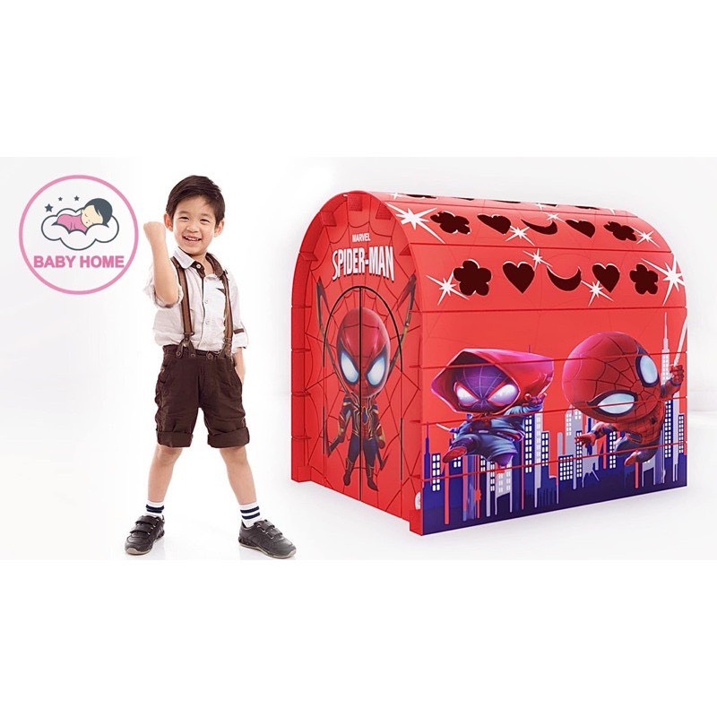 Nhà bìa carton hình người nhện Spiderman