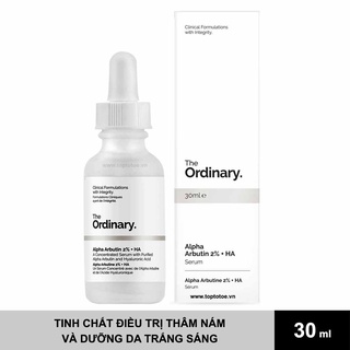 Serum dưỡng trắng da Alpha Arbutin 2% + HA The Ordinary 30ml