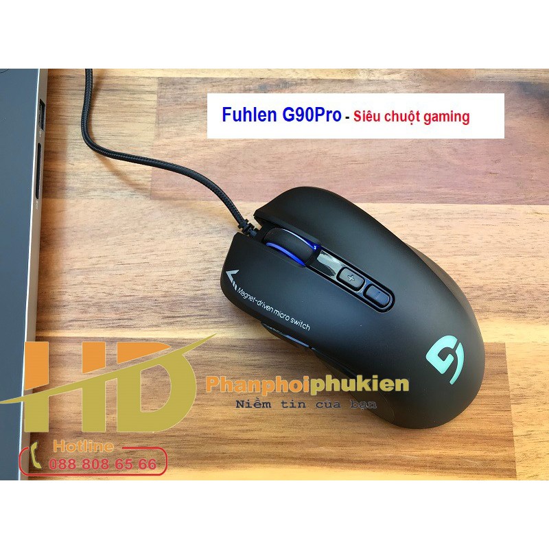 [Mã 159ELSALE hoàn 7% đơn 300K] Chuột Fuhlen G90 Pro DPI 5000