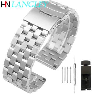 Dây đeo đồng hồ bằng thép không gỉ cao cấp kích thước 26mm 24mm 22mm 20mm 18mm