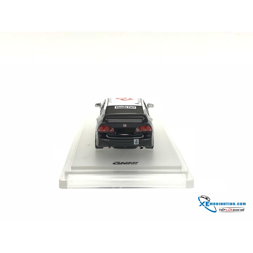 Xe Mô Hình Honda Civic Type-R FD2 #4 ''BRIDE'' Magen Power Cup Civic One Make Race 2012 1:64 Inno Model ( Trắng )