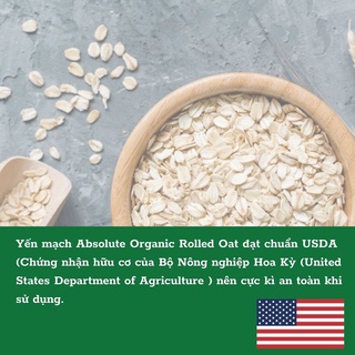Yến Mạch Hữu Cơ Absolute Organic Rolled Oat (700g)