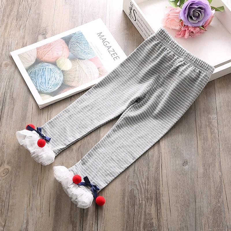 Quần Legging Phối Ren Cho Bé Gái