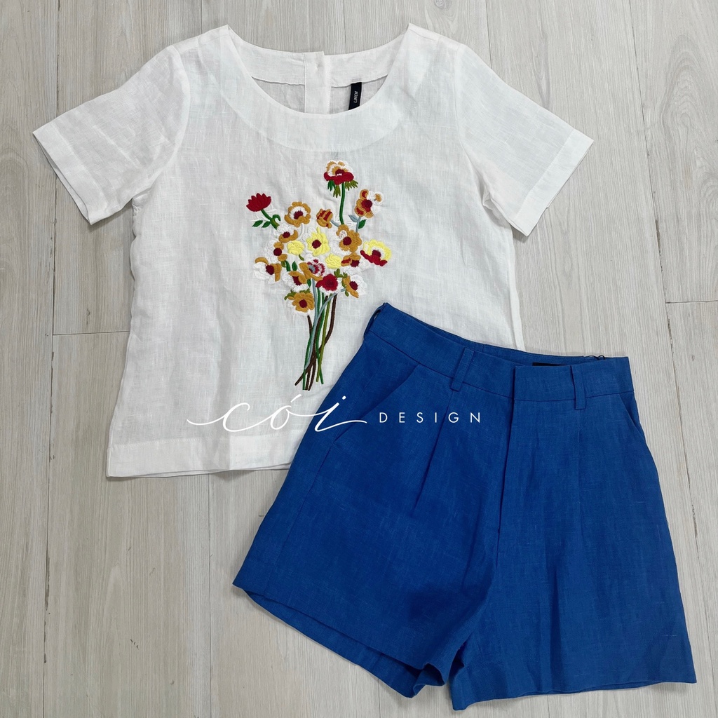 Quần short blazer linen prenium Cói Design