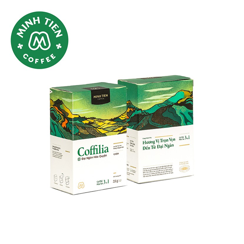 [Tặng kèm 1 hộp Hòa Tan] Combo 2 hộp cà phê hòa tan Coffila 3in1 - Vị đậm 216g (18gx12 gói), công nghệ sấy lạnh hiện đại