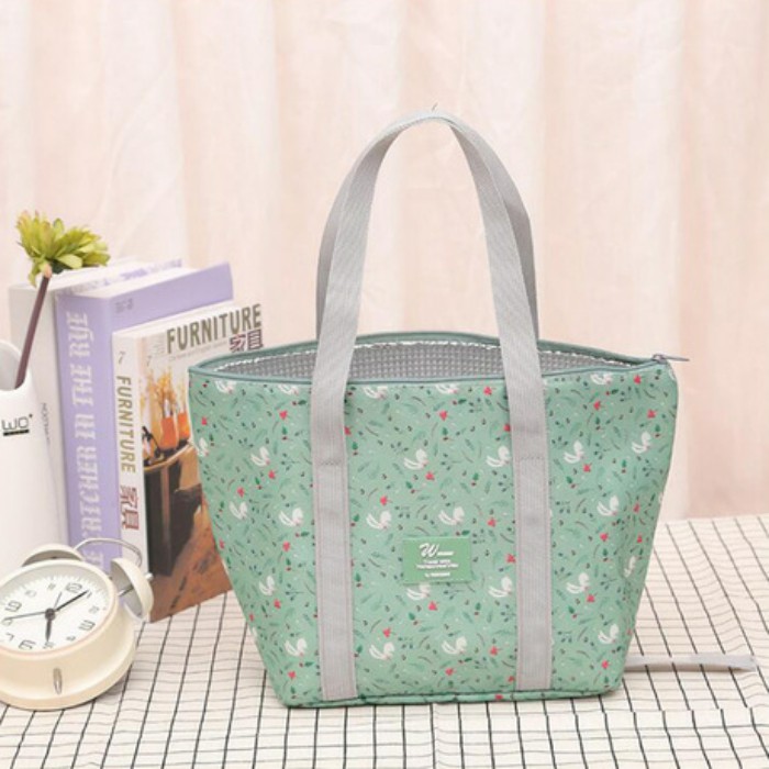 Túi đựng cơm FANMILI giữ nhiệt thân thiện với môi trường, có thể gấp gọn tiện lợi (size 25x15x25 cm)/ Túi đựng thức ăn