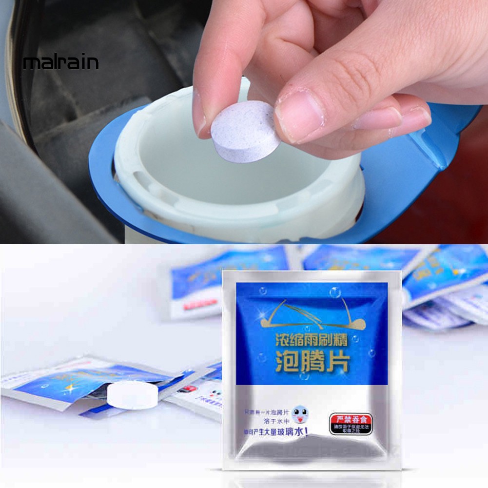 Set Viên Sủi Vệ Sinh Kính Chắn Gió Xe Ô Tô Tiện Lợi