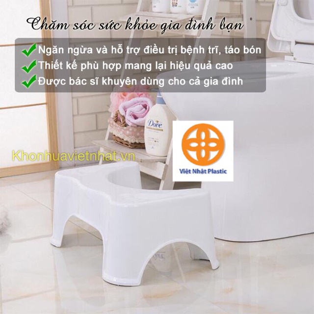 Ghế kê chân toilet chống táo bón Việt Nhật - Ghế kê chân đi vệ sinh- 2136
