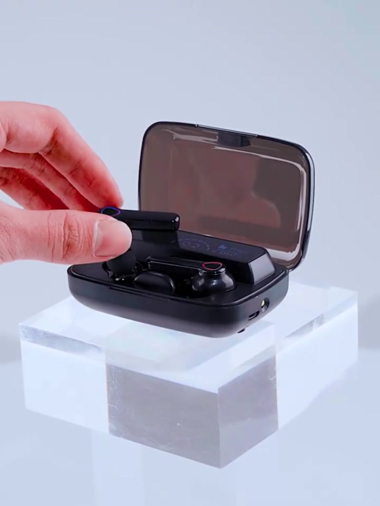 Tai Nghe Bluetooth Không Dây M19 Cảm Ứng, Hỗ Trợ Đàm Thoại, Nghe Nhạc, Màn Hình Led, Có Đèn Pin Soi hot New | BigBuy360 - bigbuy360.vn