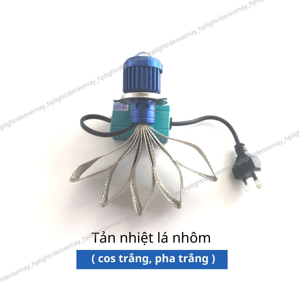 Đèn Pha Led Bi Cầu Cos Vàng Pha Trắng_Cos Trắng Pha Trắng H4 Siêu Sáng_Led Xe HP LIGHT