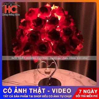 Đèn Ngủ Để Bàn ⚡ 𝐂𝐔̛̣𝐂 Đ𝐎̣̂𝐂 ⚡ Đèn Ngủ Để Bàn Hình Nón Hoa Hồng Trang Trí Phòng Cưới, Qùa Tặng, Quà Cưới