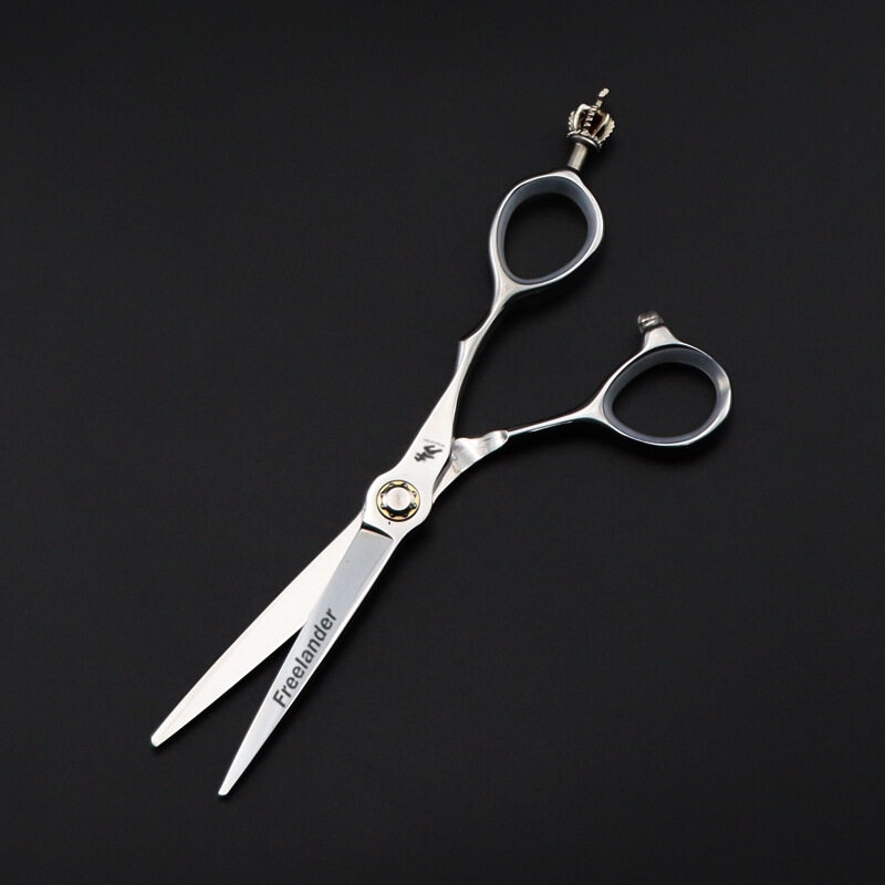 Kéo Cắt Tóc Thẳng 6.0 Inch Hình Vương Miện Cho Thợ Cắt Tóc