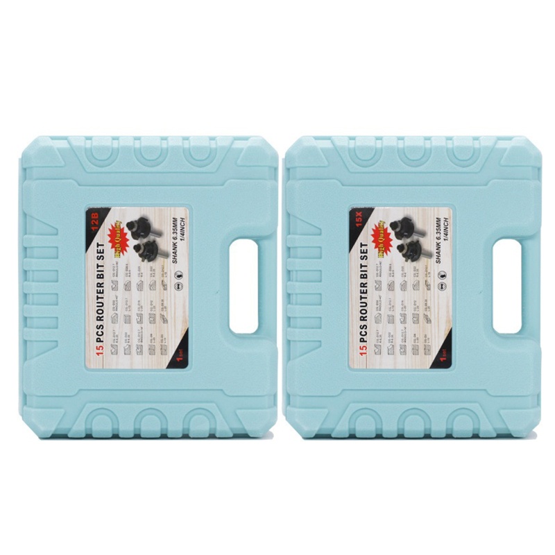 Bộ Mũi Phay Router 1 / 4 Inch Bằng Cacbua Dùng Cho Bảng Mạch Gỗ