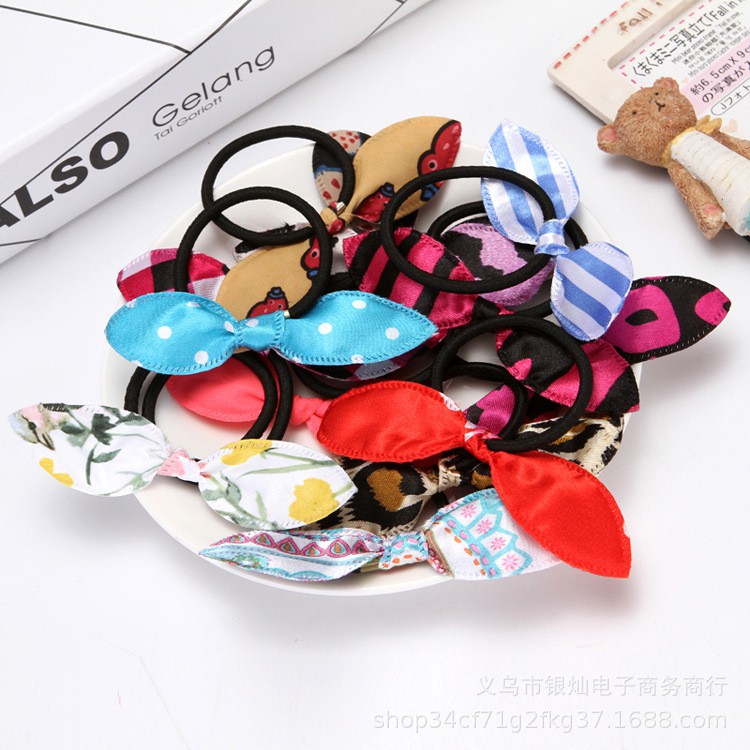 1 Dây Buộc Tóc Tai Thỏ Dễ Thương Cho Nữ