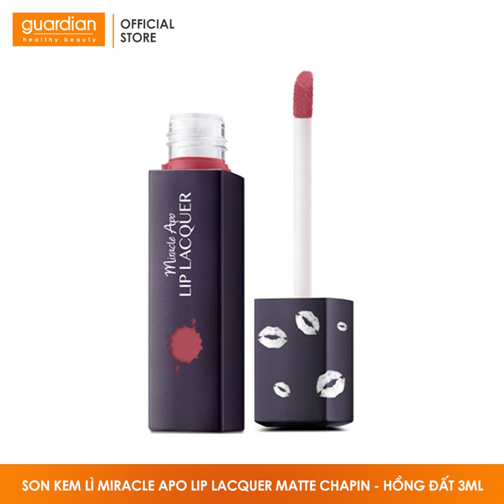 Son kem lì Miracle Apo Lip Lacquer Matte Chapin - Hồng Đất 3ml