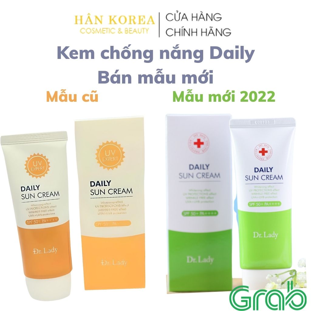 Kem chống nắng DAILY SUN CREAM 3 IN 1 SPF50+ PA ++++ 60ML Mẫu mới - HANKOREA