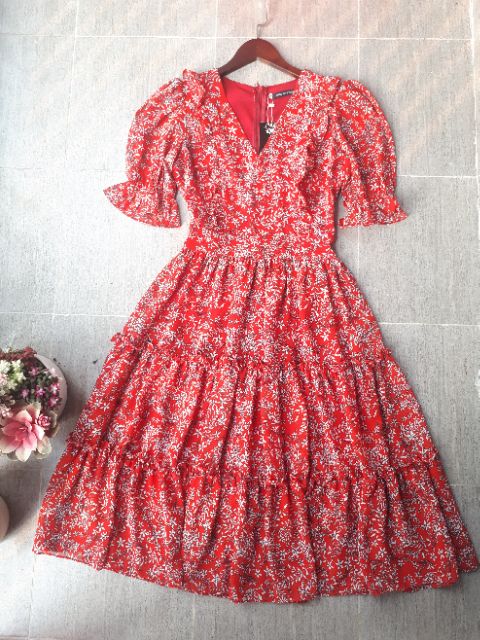 Váy hoa nhí tay bồng