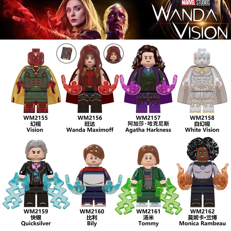 Wanda Bộ Đồ Chơi Lắp Ráp Mô Hình Nhân Vật Trong Avengers 4 Cho Bé WM6115