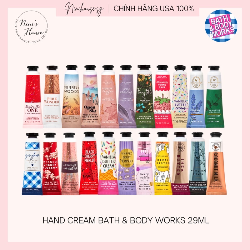 Handcream Kem dưỡng da tay Bath and Body Works 29ml