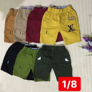 Combo 2 quần lửng kaki bé trai