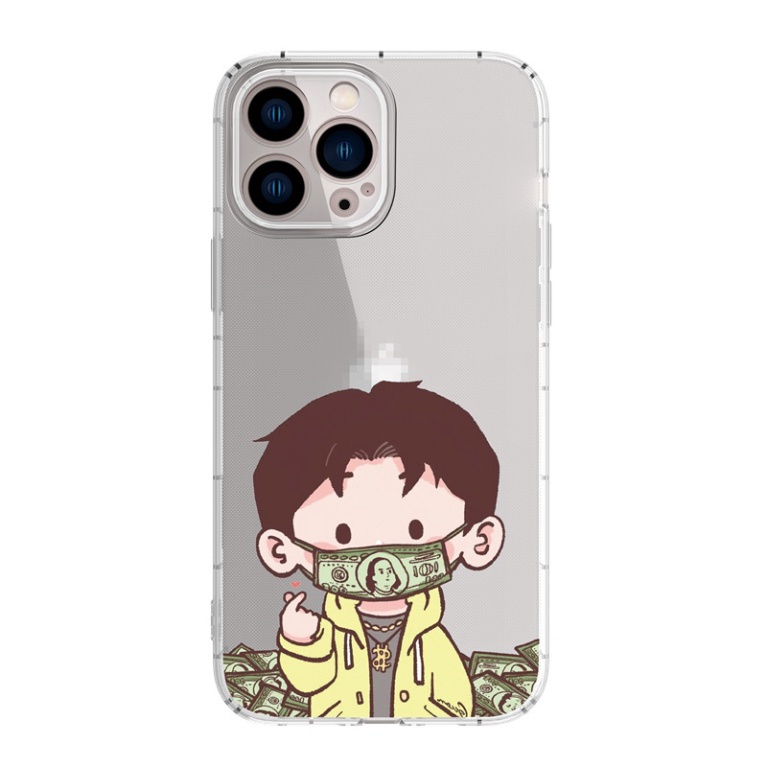 Ốp lưng iphone 6, 6s plus, 7 8 Plus, X, XS, XR, XSMAX, 11, 12, 13 PROMAX TRONG SUỐT BÉ TRAI, BÉ GÁI CỰC NGẦU PKVN