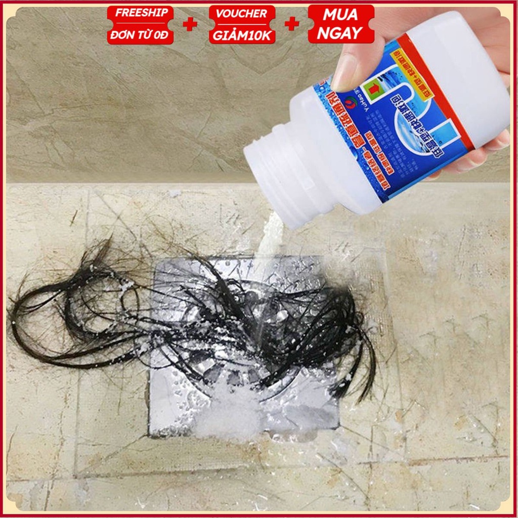 #Lọ Thông Tắc Cống, Tẩy Rửa Bồn Cầu Toilet Cực Mạnh LỌ VUÔNG - Làm Tan Cặn Bẩn, Tóc, Rác Bồn Tắm, Rửa Bát