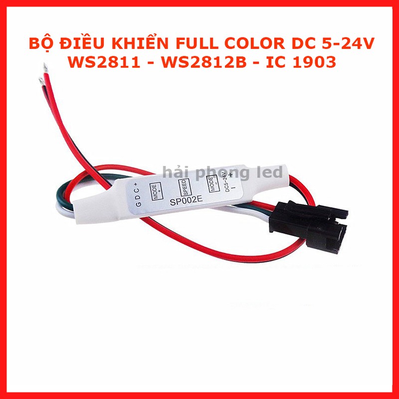 Bộ Mạch điều khiển LED dây đúc LED cuộn Full color, remot 21 key 5-24VDC LED RGB 5050 IC 1903 Khiển Led Full Color