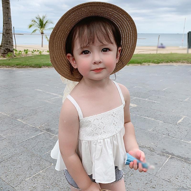 Áo hai dây trơn màu phong cách Hàn Quốc xinh xắn dành cho nữ