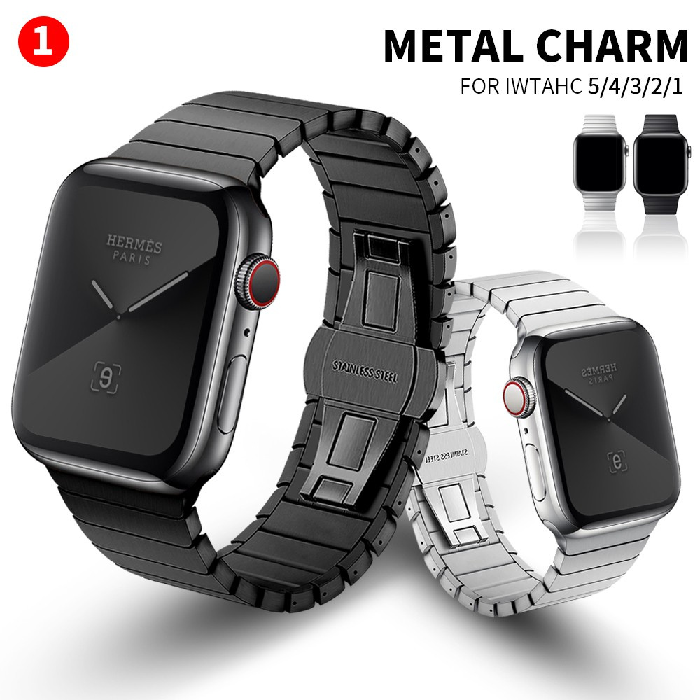 Dây Đeo Bằng Thép Không Gỉ 41mm 45mm 44 mm 40mm 42mm / 38mm Cho Apple Watch 7 6 Se 5 4 3 21