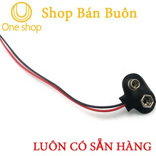 Combo 10 Đầu Nối Pin 9V - Dây Đế Pin 9V Loại Tốt Đầu Da Chống Oxy Hóa Dùng Cho Pin Vuông, Arduino