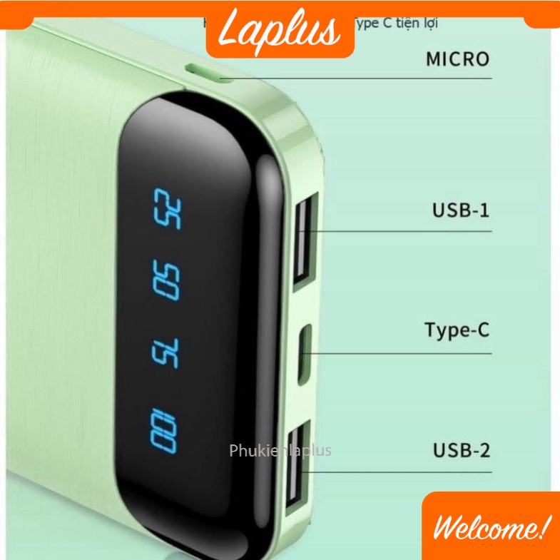 Sạc dự phòng tích hợp màn hình Led Dung Lượng 10000MAH