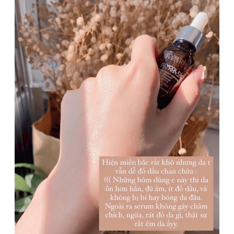 Serum Eveline Glycol Therapy 10% Niacinamide ngừa mụn, mờ thâm, giảm dầu nhờn cho da láng bóng, đều màu | BigBuy360 - bigbuy360.vn