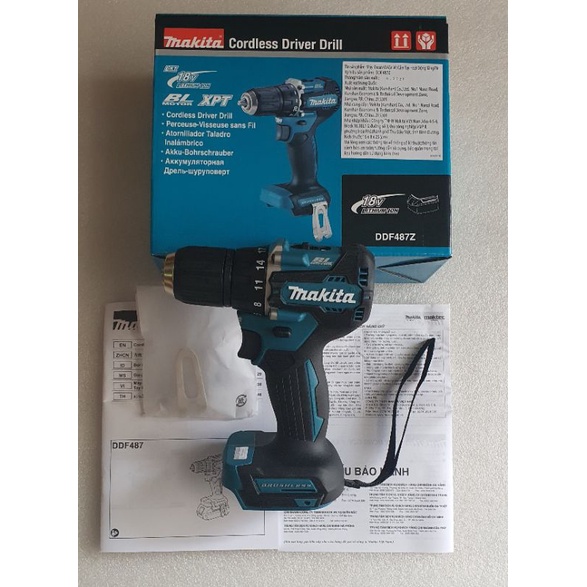 THÂN MÁY KHOAN 2 CHỨC NĂNG MAKITA DDF487Z - 18V. BL MOTOR. HÀNG CHÍNH HÃNG.