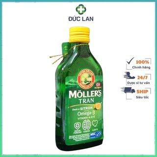 Dầu gan cá tuyết moller hương chanh na uy chai 250ml
