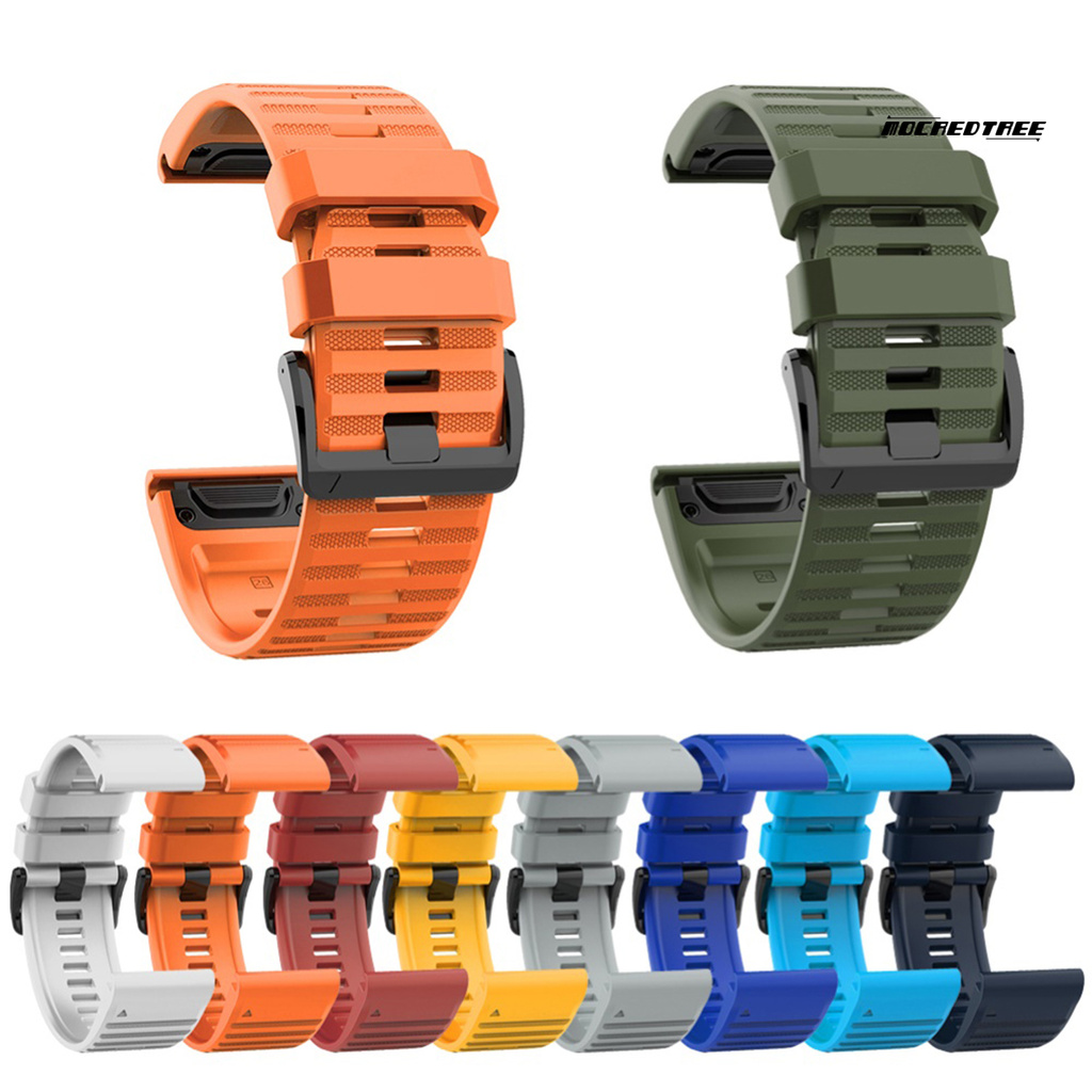 Dây Đồng Hồ Silicone 26mm Cho Garmin Fenix 6x 5x 3 Hr D2