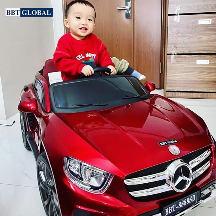 (Free ship Hà Nội, HCM+bảo hành 2 năm) Ô tô điện trẻ em dáng Mercedes BBT Global BBT-8888