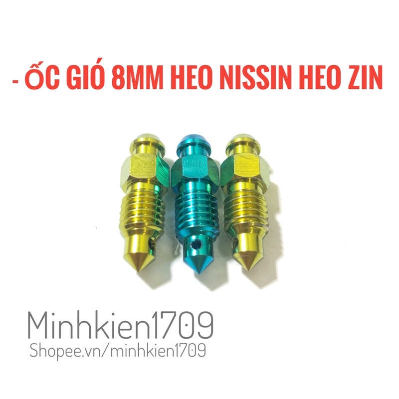 (GR5 XỊN) Ốc gió titan 8mm heo nissin và heo zin