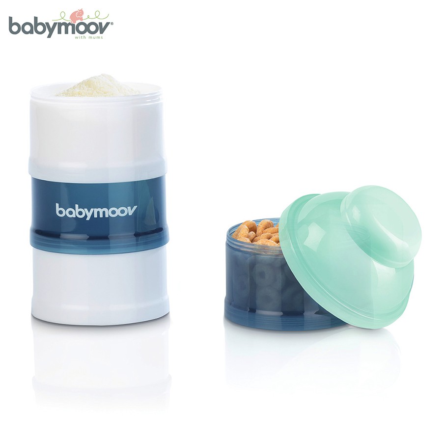 Hộp chia sữa 4 tầng Babymoov (Xanh/Đỏ)