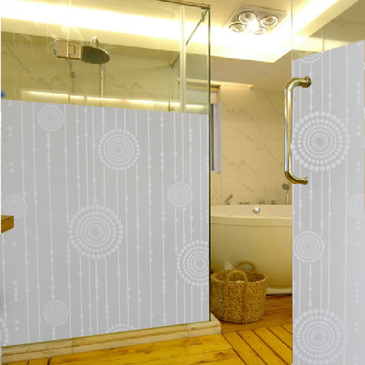 5M Giấy Dán Kính họa tiết trắng tròn không cần keo DK022 - khổ 0.45m | BigBuy360 - bigbuy360.vn