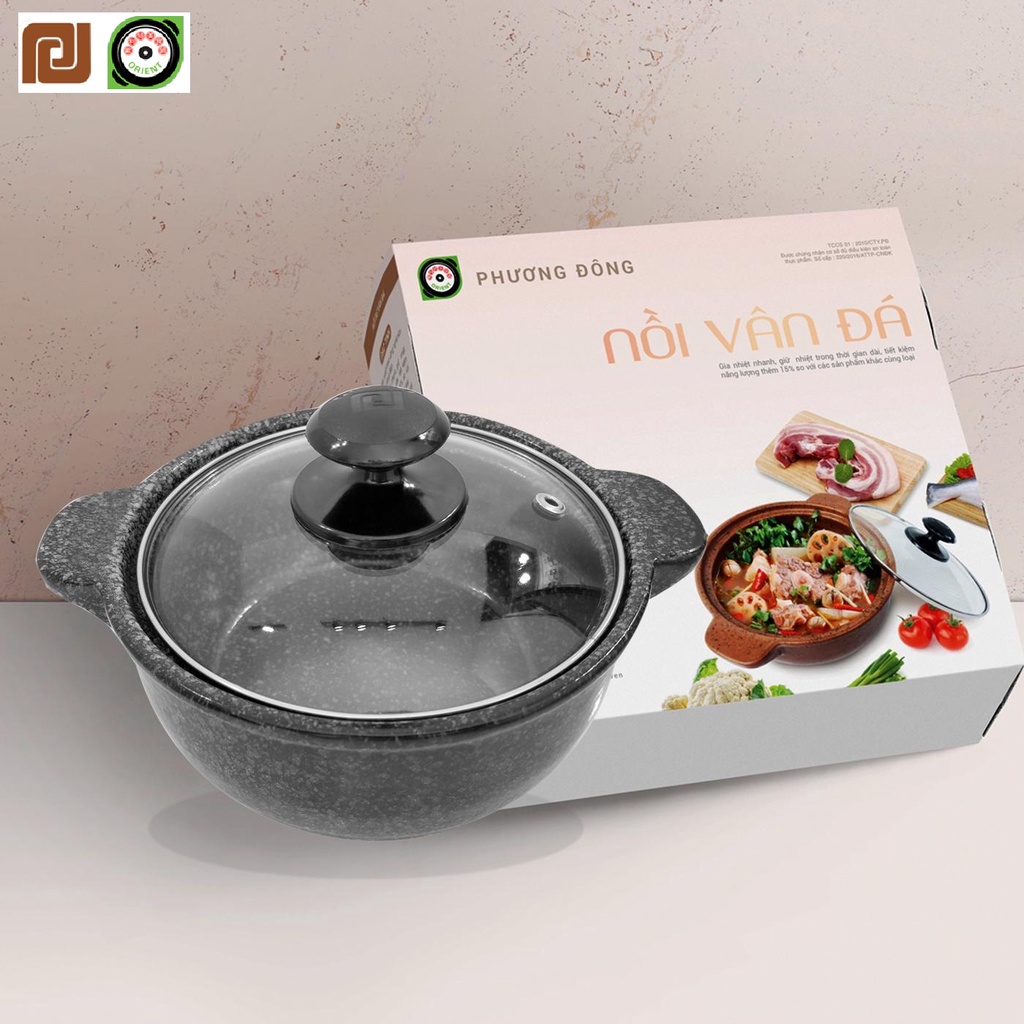 Nồi Sứ Sâu Vân Đá Phương Đông PDVS 1.0L - 1.5L - 2.0L - 2.5L